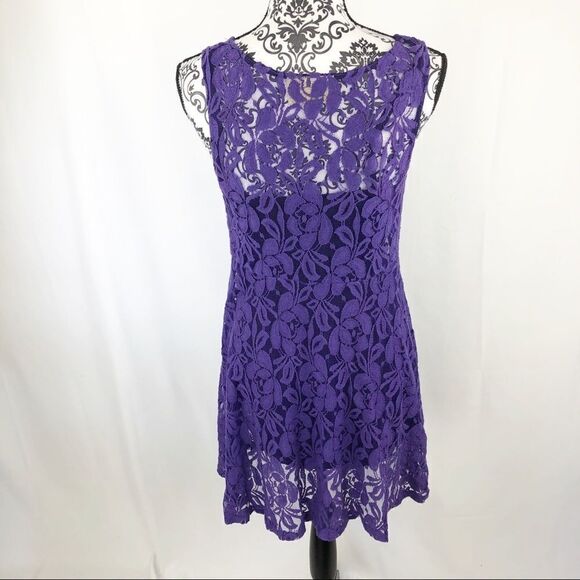 Free People Miles of Lace Tank Floral Midi Dress - Picture 6 of 8